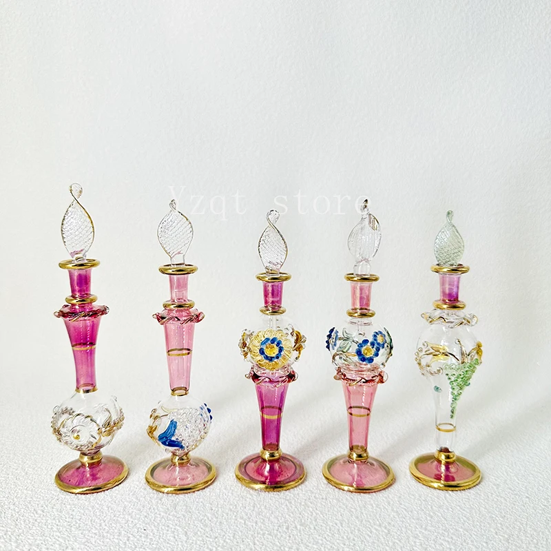 Egyptian perfume bottle, handmade flavor bottle, glass bottle delicate decoration, micro-flaw ornament