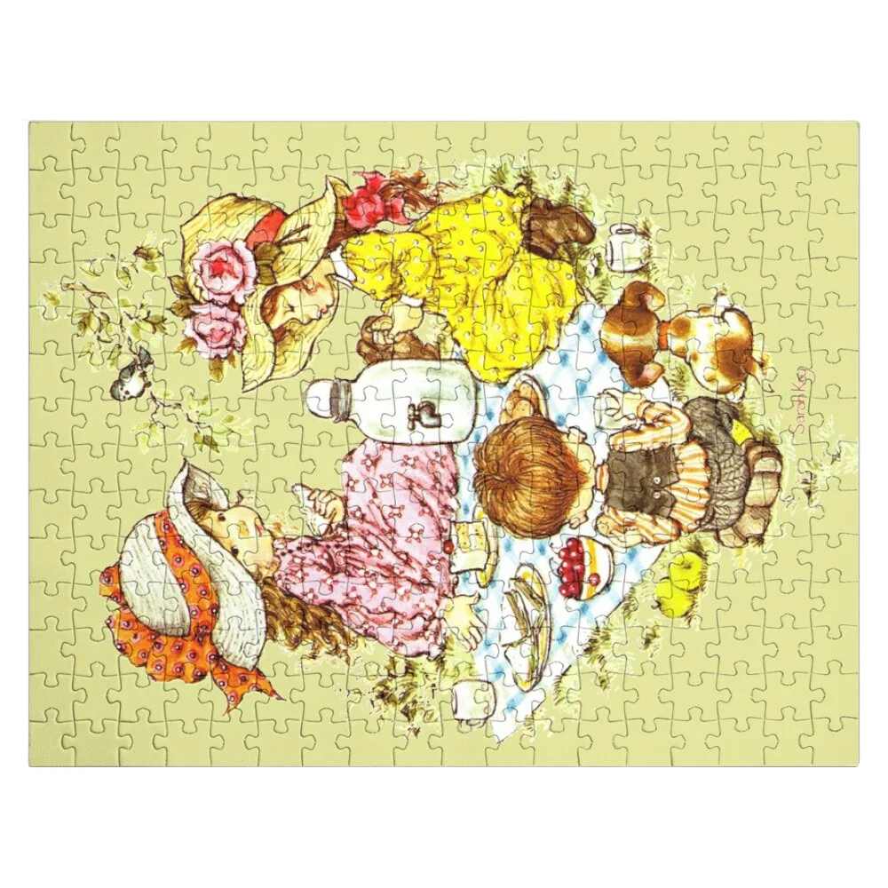 

Sarah Kay - Picnic with friends (Zombie color) Jigsaw Puzzle Custom Puzzle Wood Personalized Baby Object