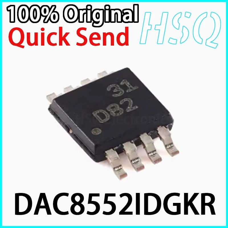 

1PCS Original DAC8552IDGKR Screen Printed D82 VSSOP8 16 Bit Analog-to-digital Converter Chip in Stock