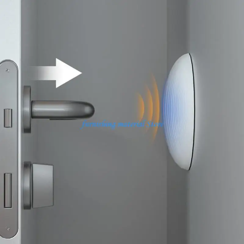 

Y5GD 3 Pieces Silicone Door Handle Bumper Soft Wall Protectors Shield Adhesive Door Knob Pads Black/Gray/White