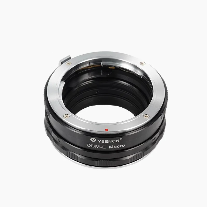 Yeenon QBM-E Macro Lens Adapter Manual Focus for Rollei QBM Lens to Sony E Mount Camera A7R5/A7M4/A7M5/A7R4/A7C2/A1/A9III/A6600