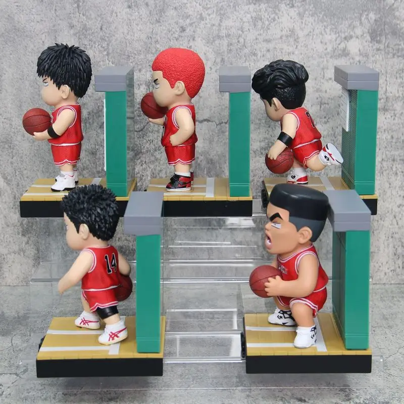 Gymnasium Slam Dunk Master Hand Q Version Of Hunan Five Tigers Hanamichi Sakuragi Rukawa Kaede Cartoon Blind Box Decoration Gift