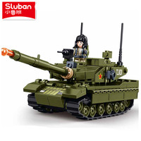 Sluban 183PCS Army Main Battle Tank Model Building Blocks Military MBT Bricks Educational Toys for Children