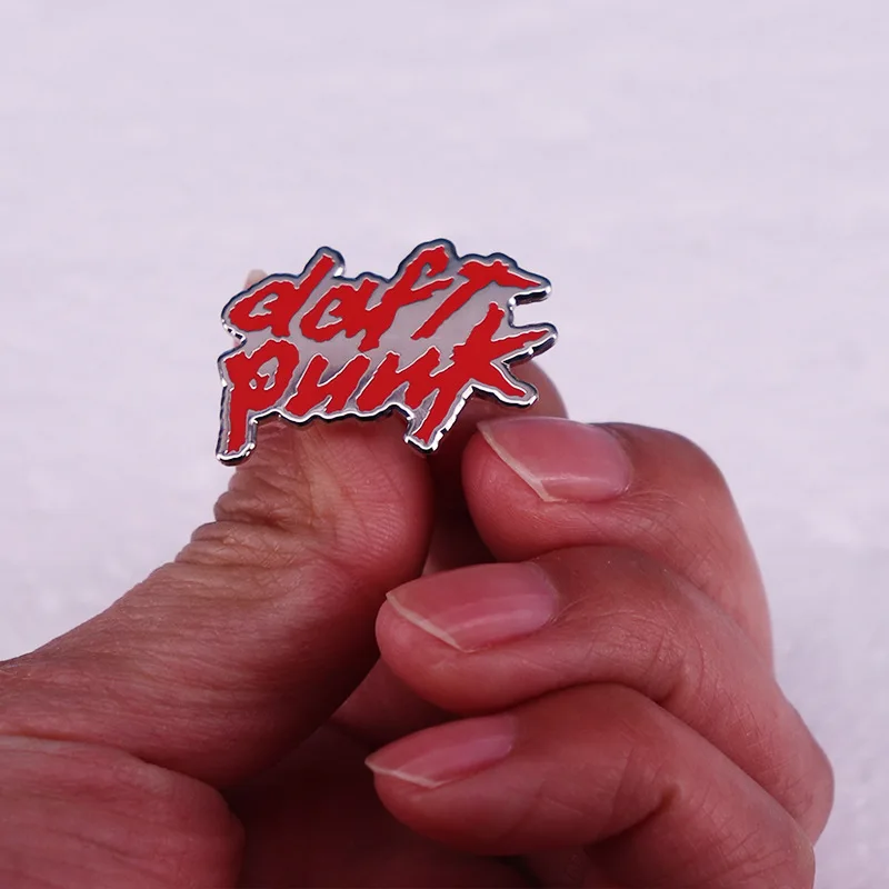 High Quality Daft Punk Enamel Pin Electronic Musical Instrument Band Badge Backpack Pin Music Fan Collection Medal