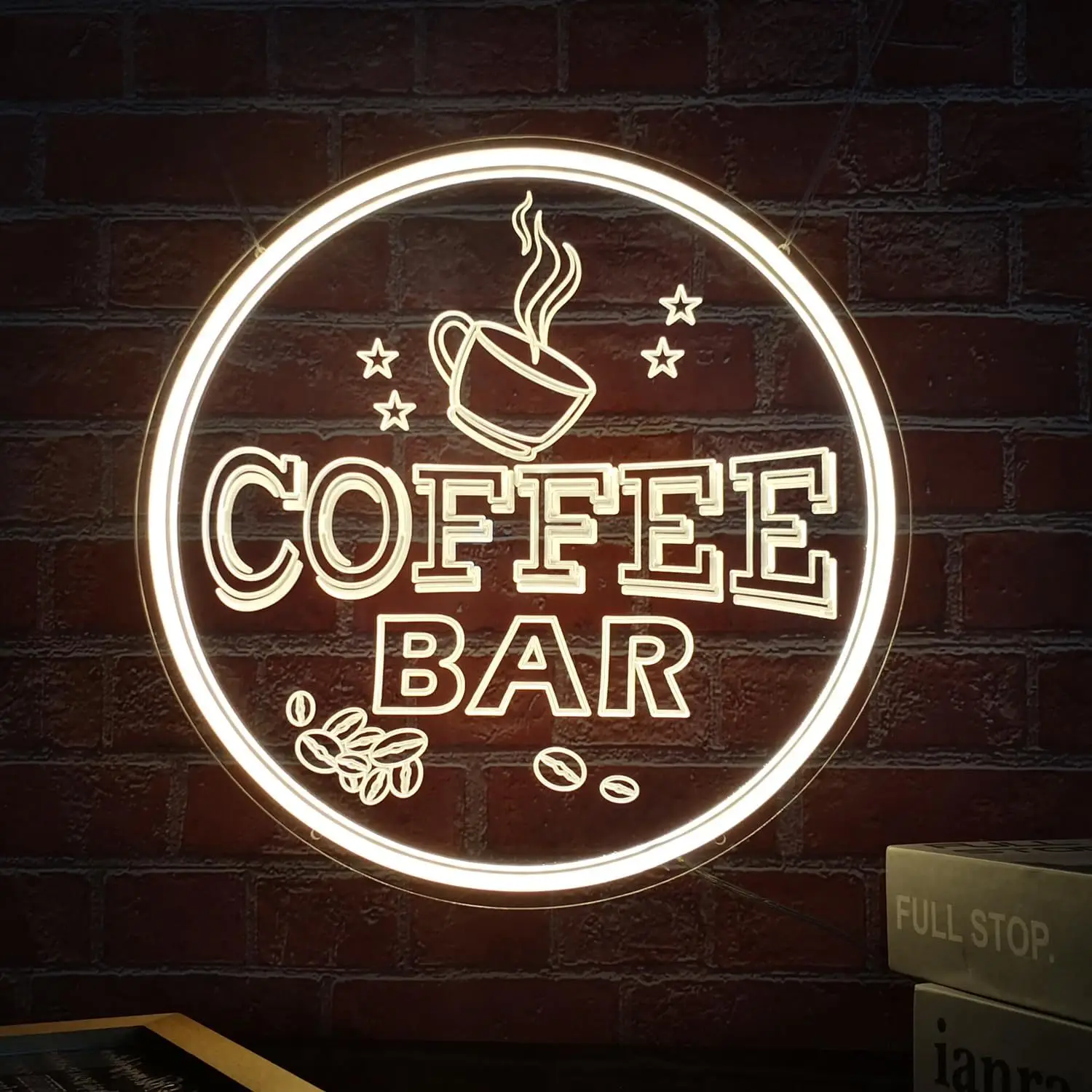 

COFFEE BAR LED Neon, USB Powered Dimmable LED Neon, Suitable for Cafes, Restaurants, Bar Wall Decoration
