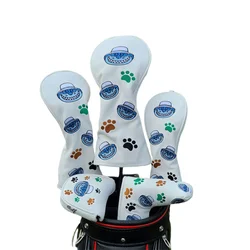 Fat Cat Golf Driver Wood UT Putter HeadCover Club Head Protective Covers 3 Colors Golf Supplies