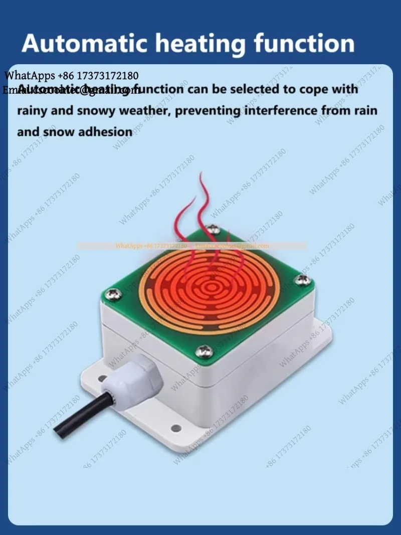 k3 Rain and Snow Sensor Transmitter Weather Induction Detection Heating Anti-icing IP65 Output RS485 0-2V 0-5V 0-10V 4-20mA