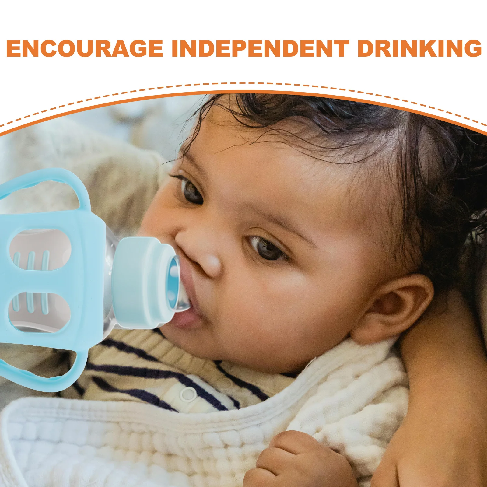 

Детский держатель для детских бутылочек с молоком, силиконовая ручка для бутылочки для кормления, аксессуар для бутылочки для кормления малышей, подарок для детского душа