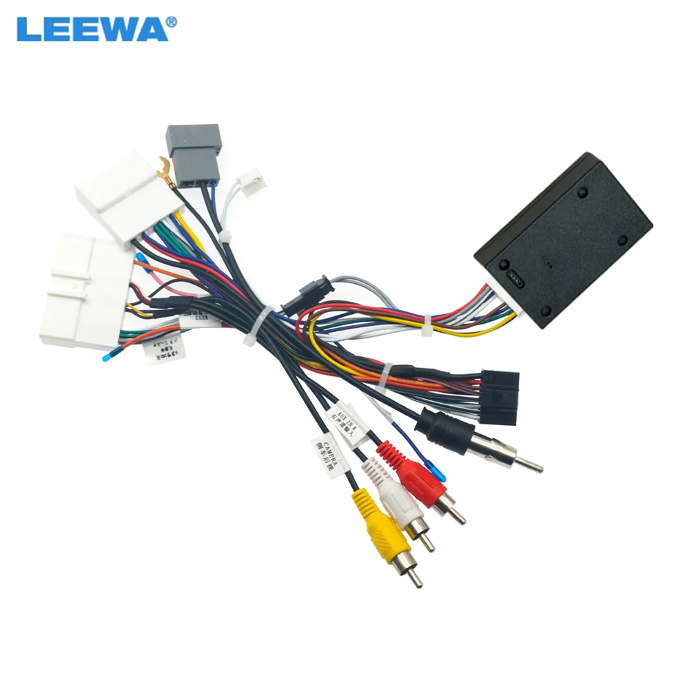 LEEWA Car 16PIN Stereo Power Wiring Harness For Nissan Altima/Teana(19-20)/Sylphy(2020) Audio Radio Aftermarket Wire Adap