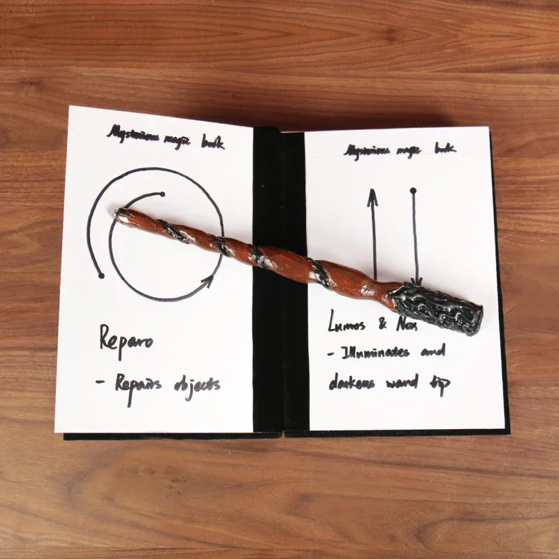 Light‑Up Magic Wand Magic Fire  Book Produce Dove Transform Book Magic Props Stage Show Magician Performance Illusion Gimmick view 3
