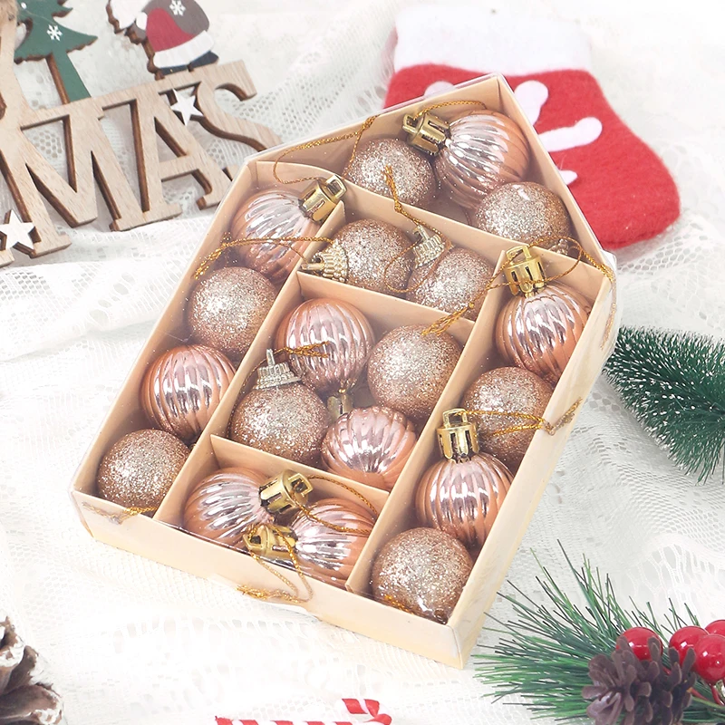 Christmas Balls Christmas Tree Pinecone Snowflake Candy Ornaments Xmas Hanging Tree Pendants Home Party Decor 2024 New Year Gift