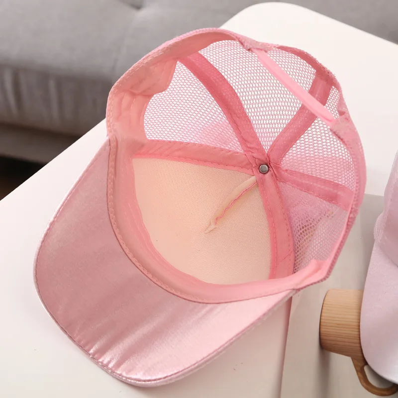 Cute Baby Hat With Ears Cartoon Rabbit Toddler Baseball Cap Sequins Kids Sun Hats Lace Infant Caps Children Accessories 1-3years