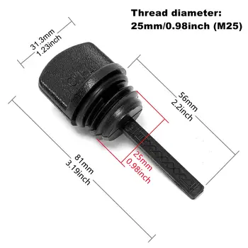 2 ks/sada měrka oleje generátoru a víčko plnicího hrdla oleje pro sekačku na trávu Honda GX160/GX340/GX390 s motorem 168F/188F (2 specifikace) 6 nejlepší prodej Náhradní díly pro generátory Honda - №1