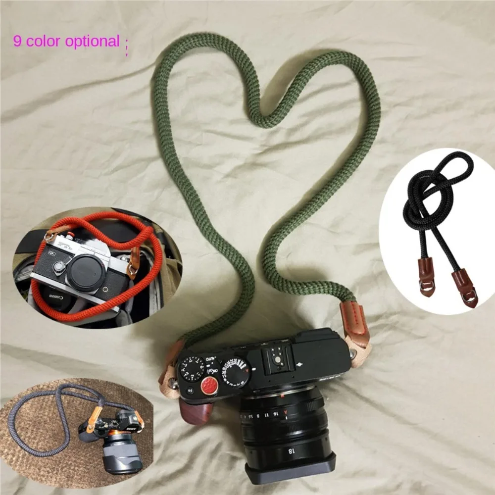 

Lightweight 110cm Camera Neck Strap Universal Leather Lanyard Camera Shoulder Strap Durable Fashion Camera Belt Digital Cameras