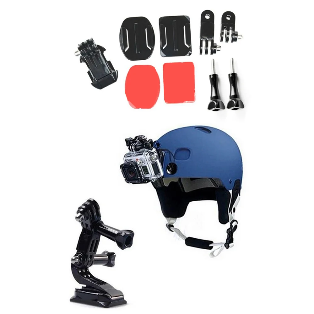 Accessories Kit For GoPro Helmet Mount Adapter J-Hook Base Double-sided Sticker For GoPro Hero 12 11 10 Insta360 X3 DJI Action 3