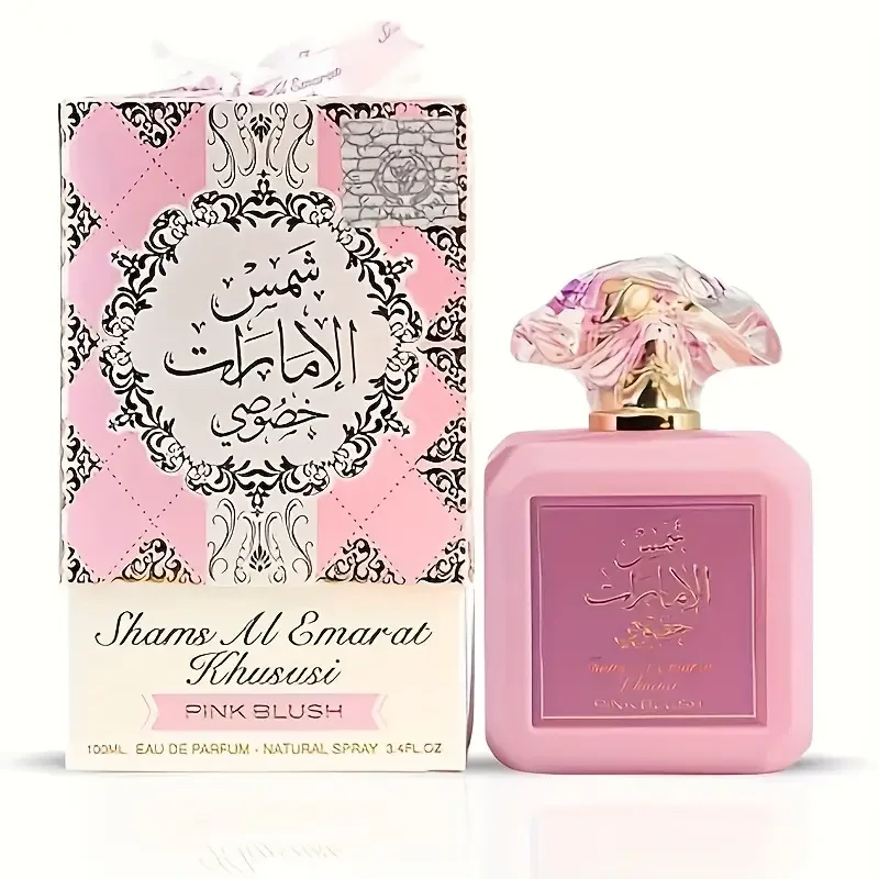 Ard Al Zaafaran Pink Blush Roxelis Strawberry Sugar Sweet and Vital, parfum frais, sucré et durable, idéal pour les rendez-vous, les trajets quotidiens et les multiples occasions, parfum portable.