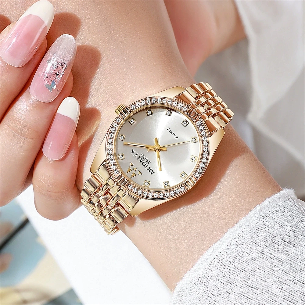 New Fashion Luxury Woman High Quality Bracelet Watch Women Wristwatches Gifts Ladies Stainless Steel Quartz Watches Reloj Mujer