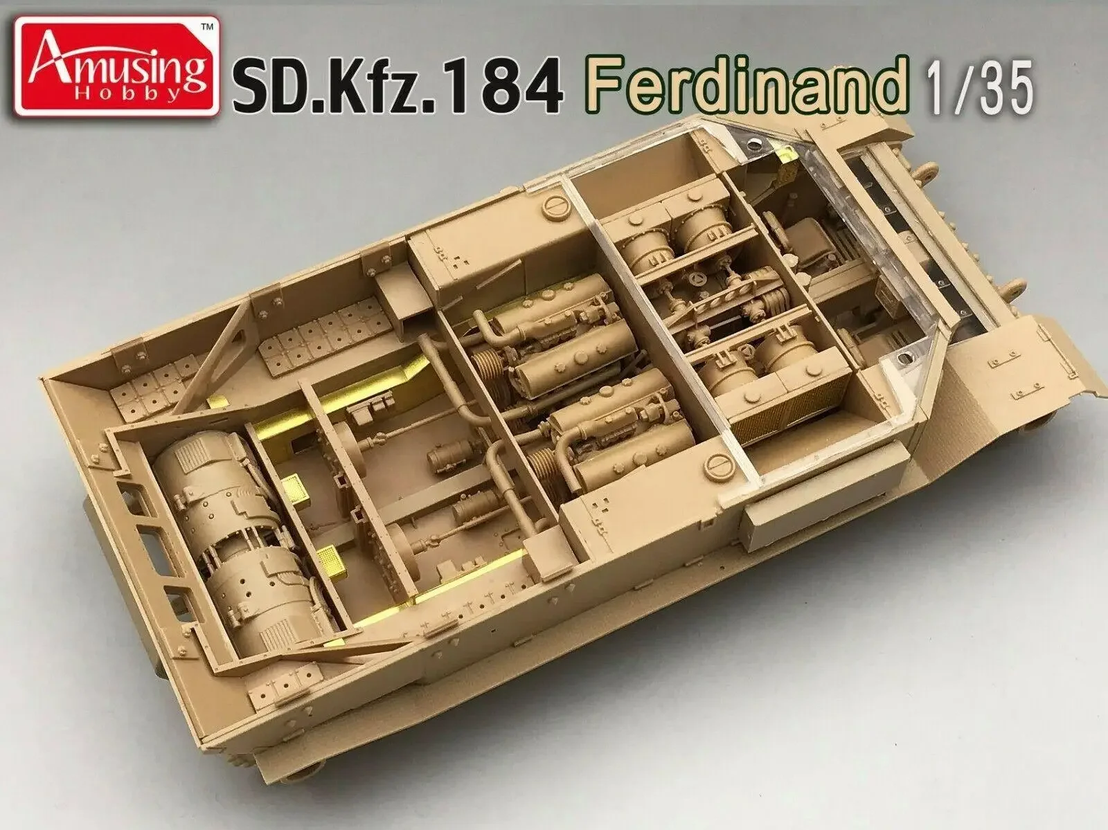 Amüsant Hobby 35A03 0 1/35 Skala Sd.Kfz.184 Ferdinand (volle innen) & 16t Strabokran Modell Kit