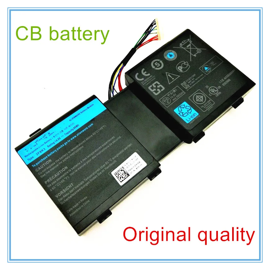 14.8V 86wh original 2F8K3 battery for  18(ALW18D-1788)  R5 laptop Free shipping