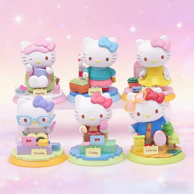 

Kuromi Chocolate Workshop Dim Sum Dessert Cake Shop Series Blind Box Kawaii Mini Action Figure Model Decor Girl Surprise Gifts