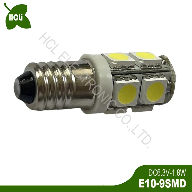 Hot Sales DC6.3V 12V 24V E10 BA9S BAX9S T4W T11 1815 1895 T10 W5W 194 168 501 Wedge Led Bulb Light Lamp free shipping 50pcs/lot