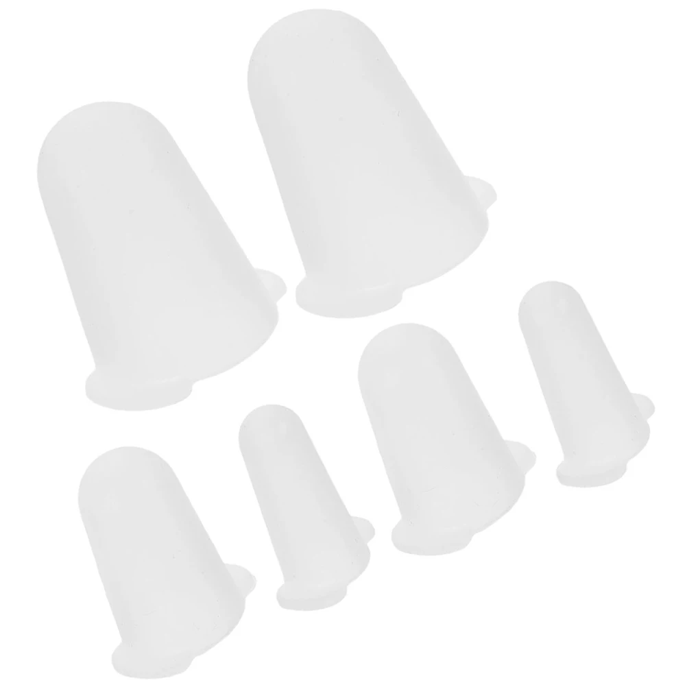 

6Pcs Silicone Piping Tip Protector Cap Frosting Nozzle Cover Heat Resistant Baking Tool Cake Decorating Accessories Storage Kit