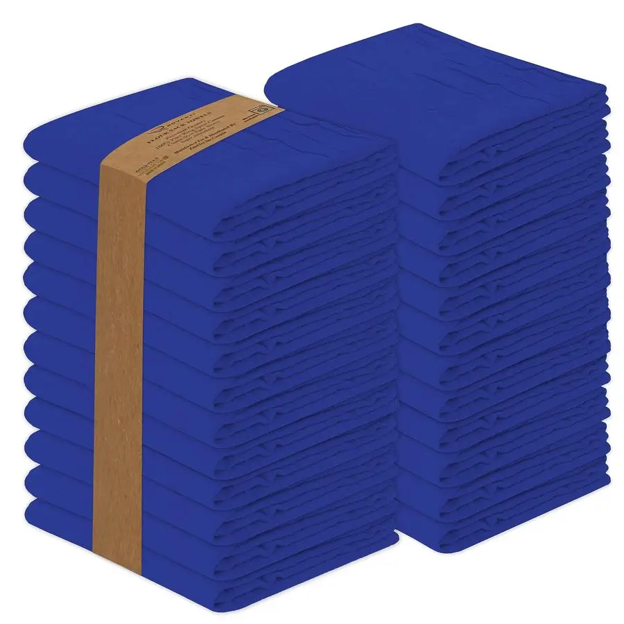 مناشف كيس الدقيق 36 عبوة 28 × 28 بوصة، 100 منشفة شاي قطنية، قابلة لإعادة الاستخدام، قابلة للغسل في الغسالة، مناشف أطباق ماصة مثالية f