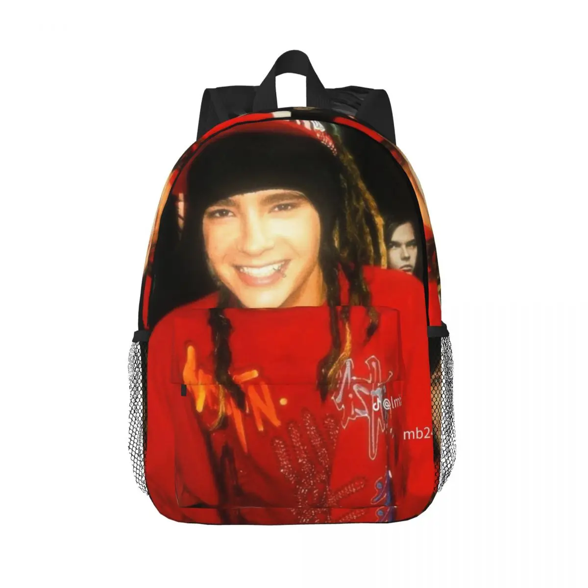 Tokio Hotel Tom Kaulitz Music Band Backpack Daypack Large Capacity Boys Girls BookBag Shoulder Bags for Men Women School Bag