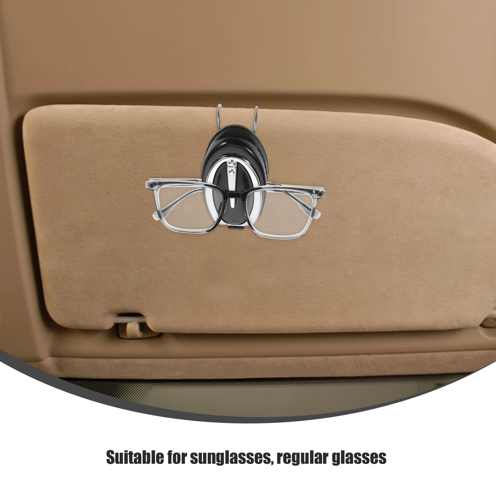 

Car Glasses Holder Eyeglass Clip for Visor Accessories Card Sunglasses Clips Cars Multifunctional Sturdy Material Visor