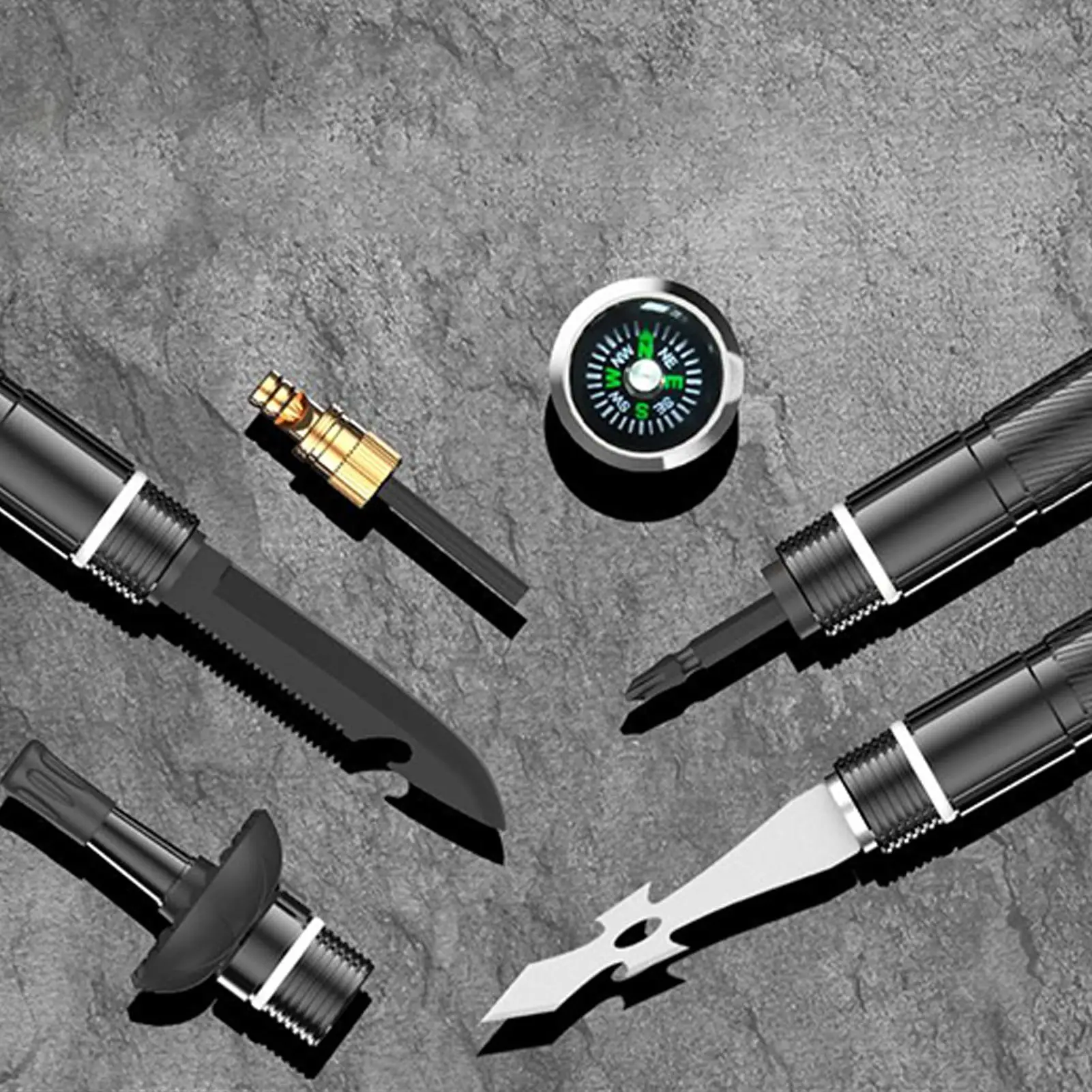 أقطاب الرحلات للمشي لمسافات طويلة قابل للتعديل للطي أقطاب المشي تسلق الجبال العصي للرحلات التنزه الظهر التخييم