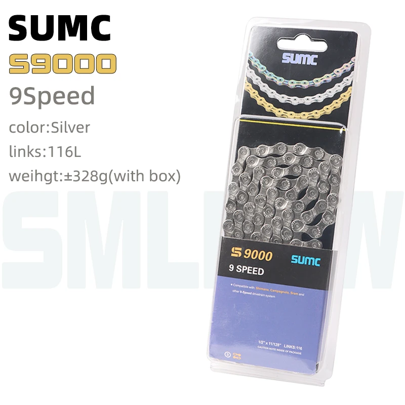 sumc MTB Bicycle Chain 6/7/8/9/10/11/12/13 speed Velocidade 8s 9s 10s 11s 12s 13s Montain Road bike Chains Part 116/126 Links