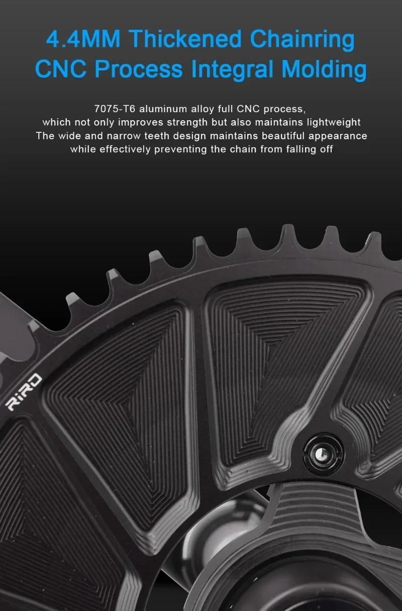 RIRO 110 bcd Road Bike Chainring 46T 48T 50T 52T 54T 56T 58T Semi