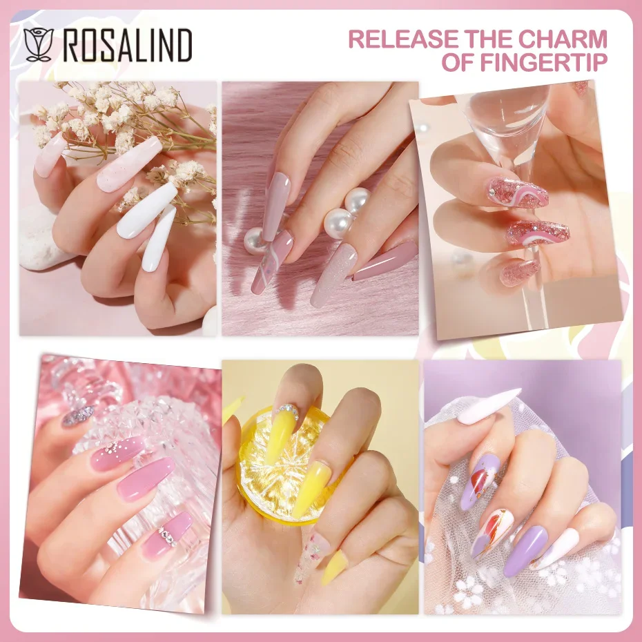 Rosalind Mini Gel Nagellack reine Farbe UV Nail Art Design semi permanente Lacke Basis Dec klack Nagel Gel langlebig