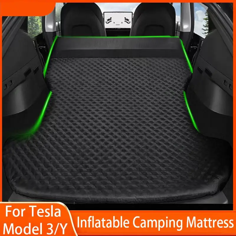 Auto Multi-function Inflatable Bed For Tesla Model 3/Model Y Special Air Mattress Car Bed Adult Sleeping Mattress Car Travel Bed