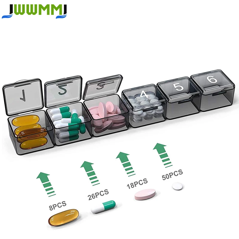 1Pcs Large Monthly Pill Organizer,30 Day Pill Box 1 Time a Day,4 Weeks a Month Pill Case Container,Travel Friendly Medicine
