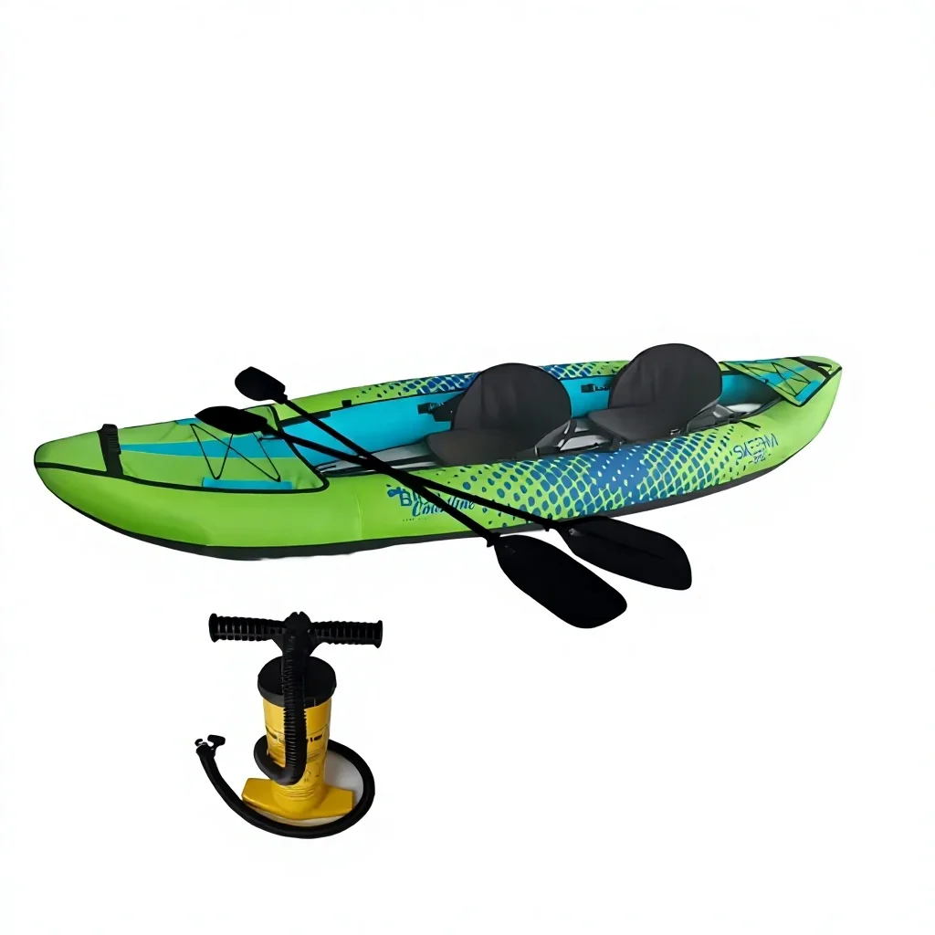 Inflatable Fishing Kayak PVC Material Stable Design River Drifting Outdoor Use From Mainland China