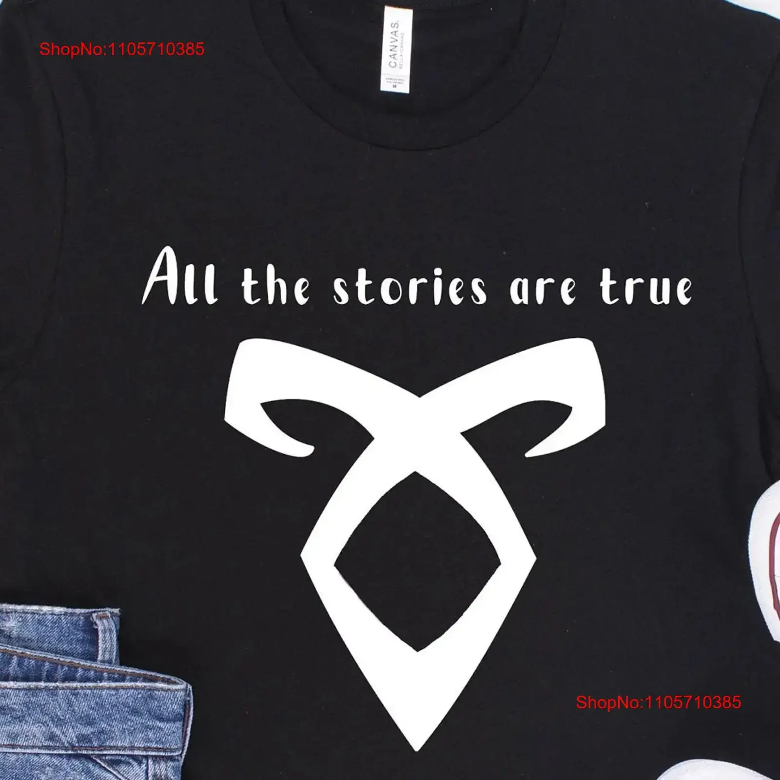 All the stories are true shirt Mortal Instruments TMI Shadowhunters Clary Jace Alec Isabelle Angelic Rune Bookish tee vintage