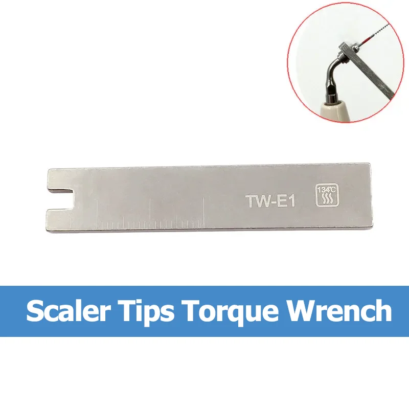 Dental Spanner Key Torque Wrench for Ultrasonic Scaler Tips Stainless Steel Compatible with EMS SATELEC DTE Endo