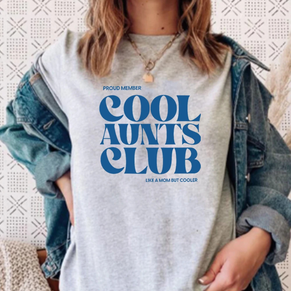 Cool Aunts Club Graphic T Shirts Cool Aunt Shirts Cool Aunts Club Promoted To Aunt Shirts Future Aunt Gifts Women Clothing