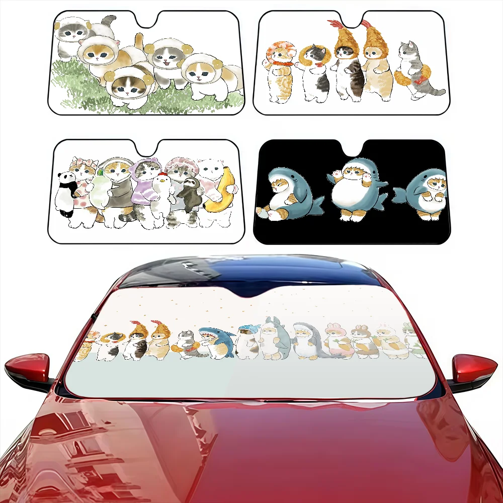

Cartoon Cute M-mofusandS Car SunShade Windscreen Cover Shade Car SunShade UV Rays Car Sun Visor Protector