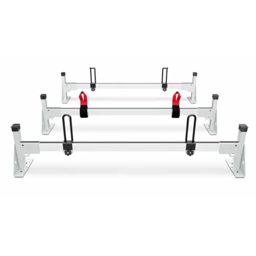 

Ladder Roof Rack Fit for 2015-2025 Transit 150 250 350 Heavy Duty Ladder Roof Rack for Cargo Van 750lbs Load Capacity 3 Crossb