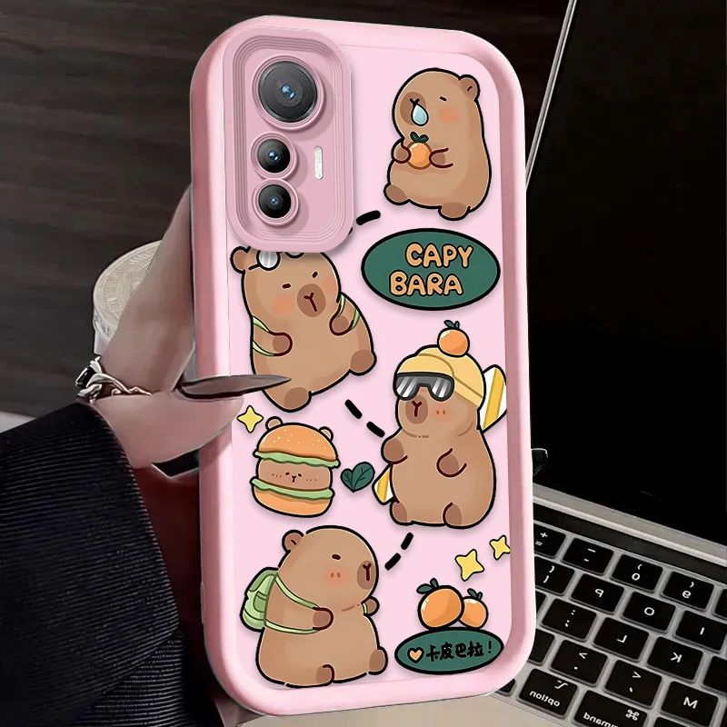 Phone Case for Xiaomi 14T 13T 12T 11T 13 12 11 Lite 5G NE POCO X6 X5 F6 F5 F3 X4 GT X3 NFC M5S C65 M6 Pro 4G Cool Capybara Cover