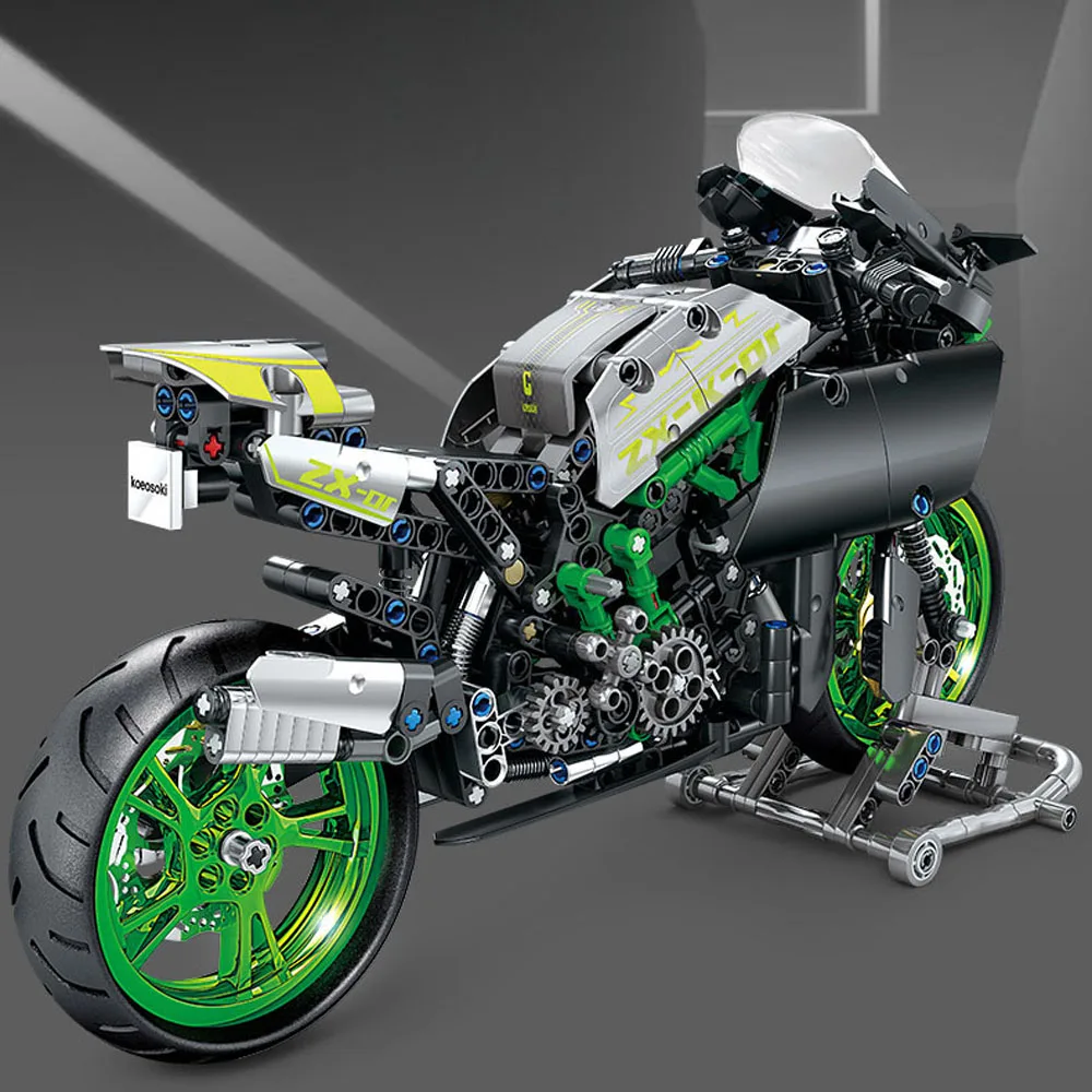 

Японский конструктор мотоцикла Ninja H2R: модель для сборки, набор для строительства, игрушка-мотоцикл из кирпичиков, коллекционный подарок