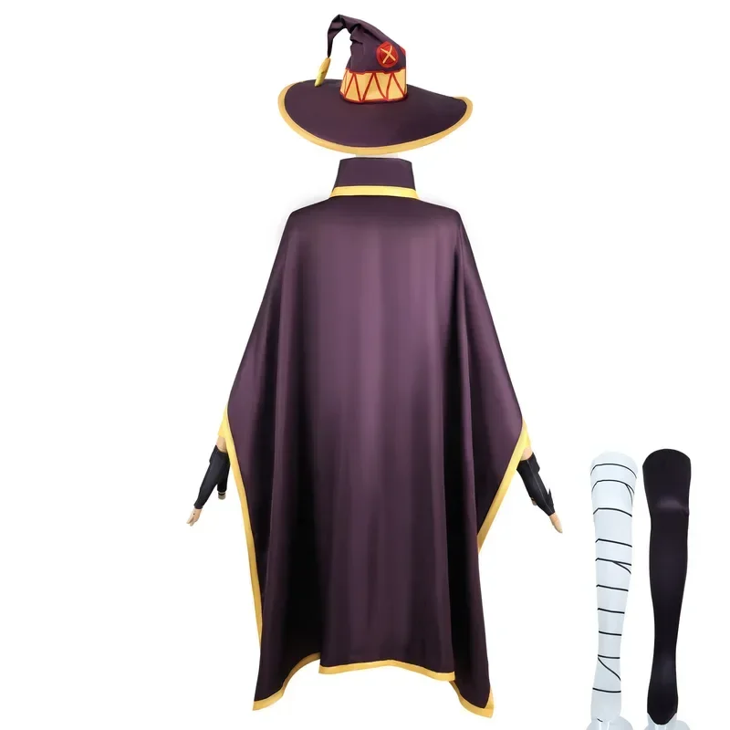 Costume cosplay Megumin KonoSuba: la benedizione di Dio su questo meraviglioso mondo magico piccola strega vestito cappello costume di Halloween ragazze