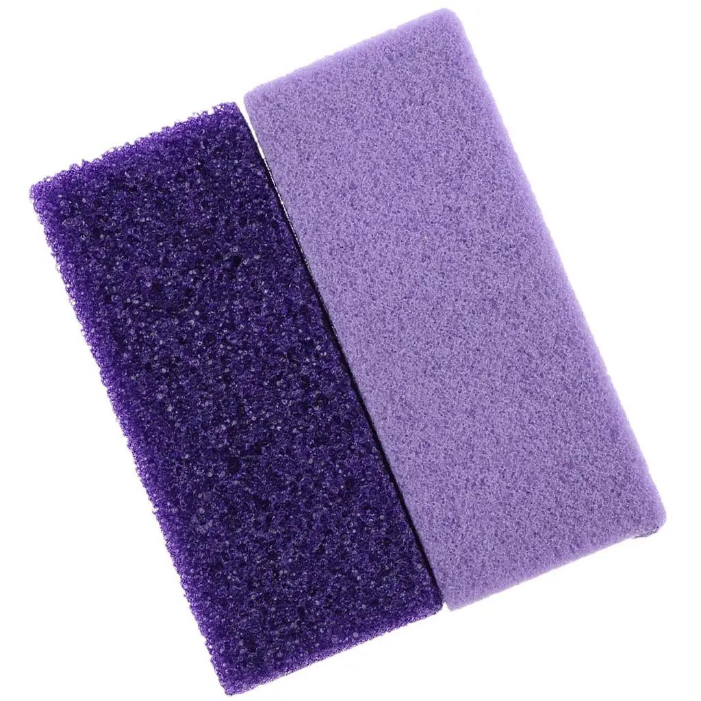 مزيل مسامير القدم من الجلد الصلب الميت، حجر بركاني للعناية بالقدم، قطعتان