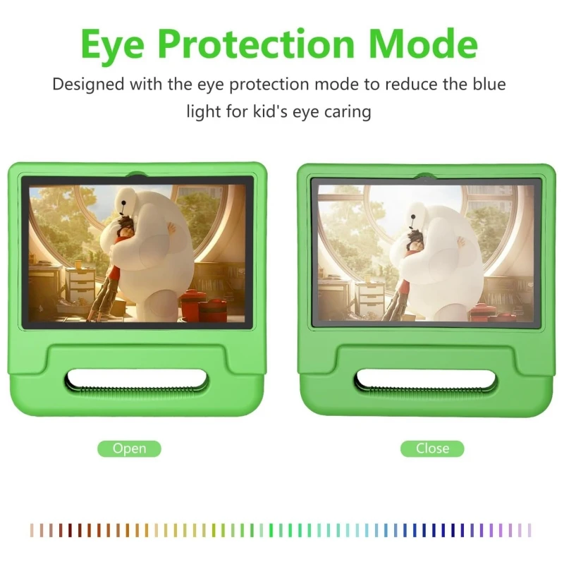 Custodia in silicone regalo Tablet Android 12 da 10.1" per bambini Allwinner A133 Octa-Core 2 GB RAM 32 GB ROM 6000 mAh Tipo-C