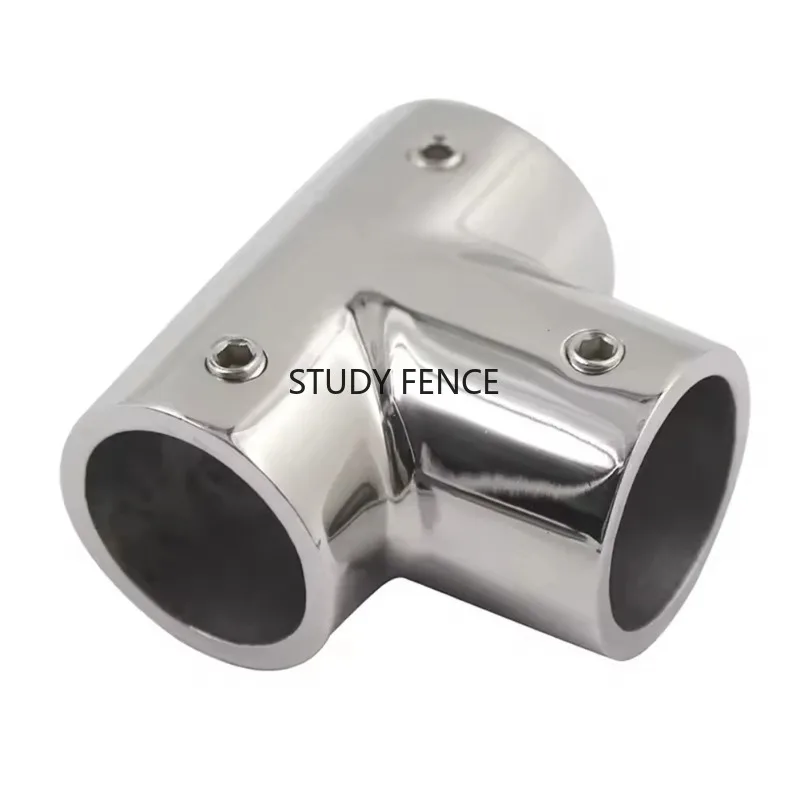 1pc Stainless Steel Pipe Connector Three Way Circular Pipe Fixing Component Pipeline Fixed Connectors Hardware Accessories
