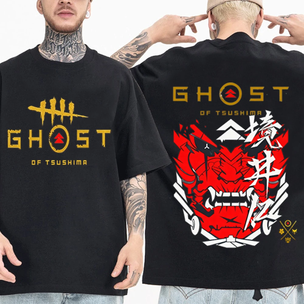 

2025 Ghost of Yotei T-shirt Harajuku Short Sleeve O-neck Casual Shirt Gift