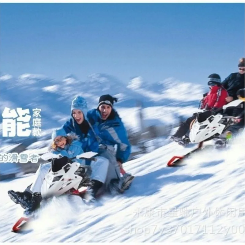 زلاجات للبالغين والأطفال، لوح التزلج، زلاجات التزلج غير القوية، عربة الثلج، زلاجات التزلج على الجليد #4