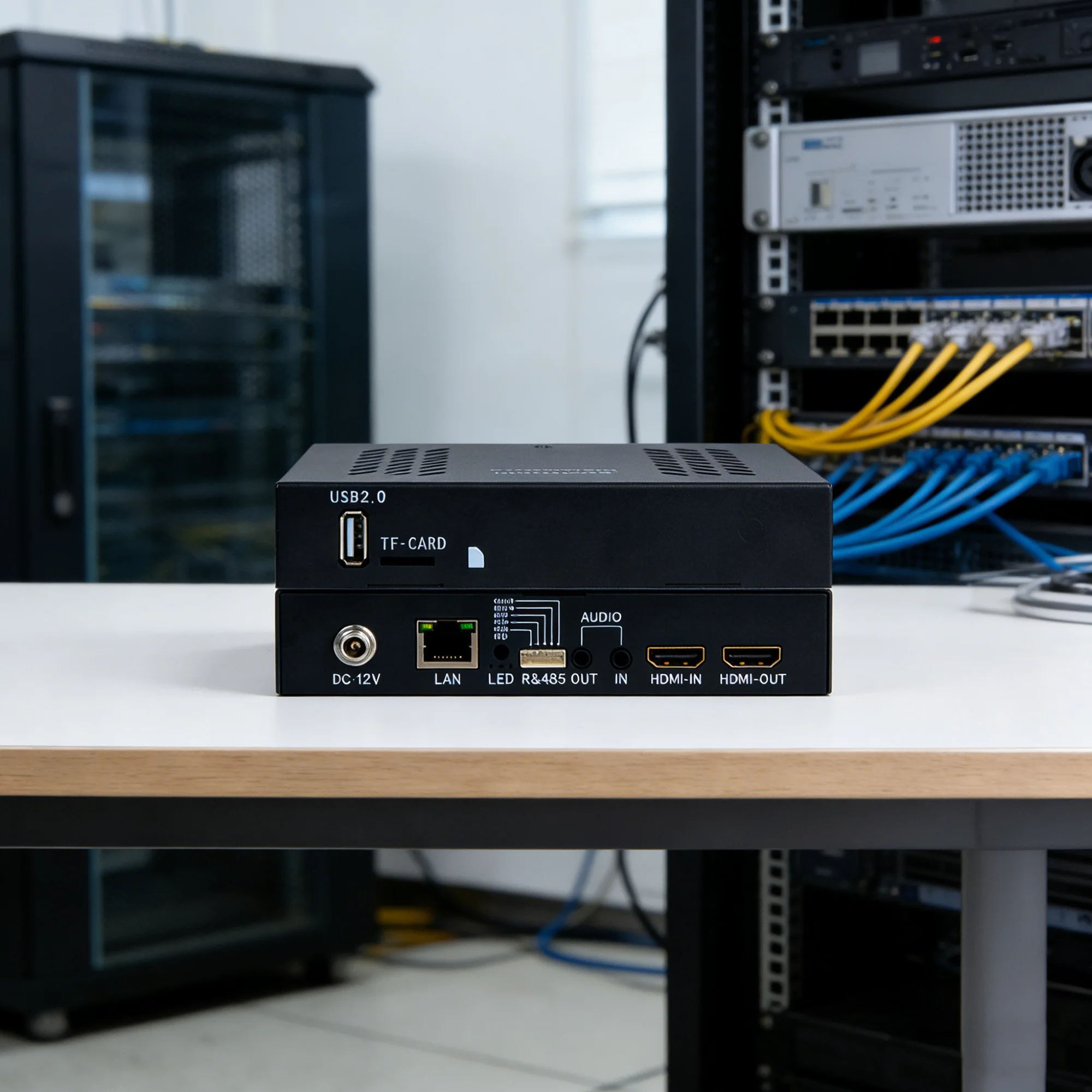 

HD encoder with quad-stream encoding capability, for long-distance HD video transmission and live streaming